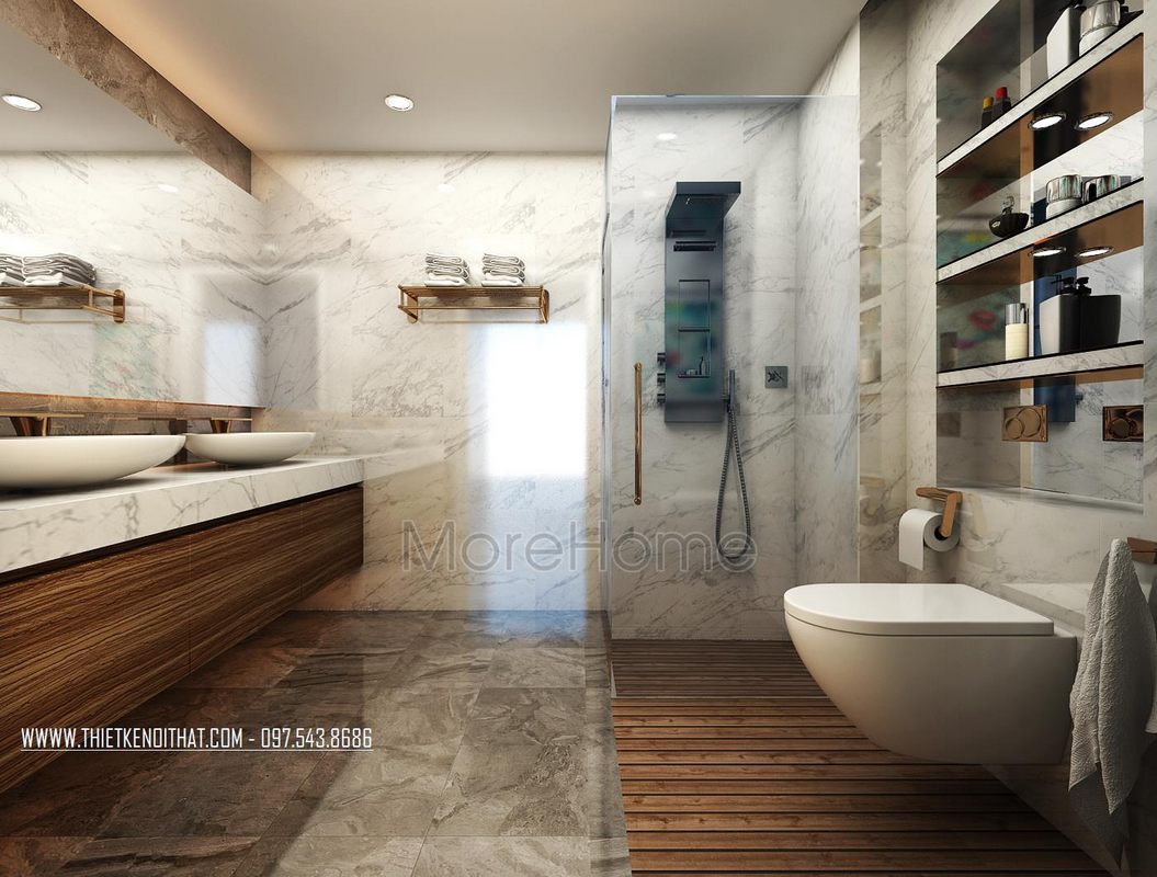 Thiết kế nội thất biệt thự Vinhomes Riverside Long Biên Hà Nội